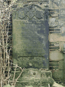 monument in Mossley churchyard