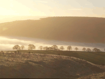 View of the Beeley valley